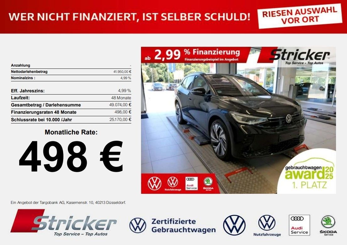 Volkswagen ID.4 GTX 250/77 498,-ohne Anzahlung Pano AHK H&K imagem 2