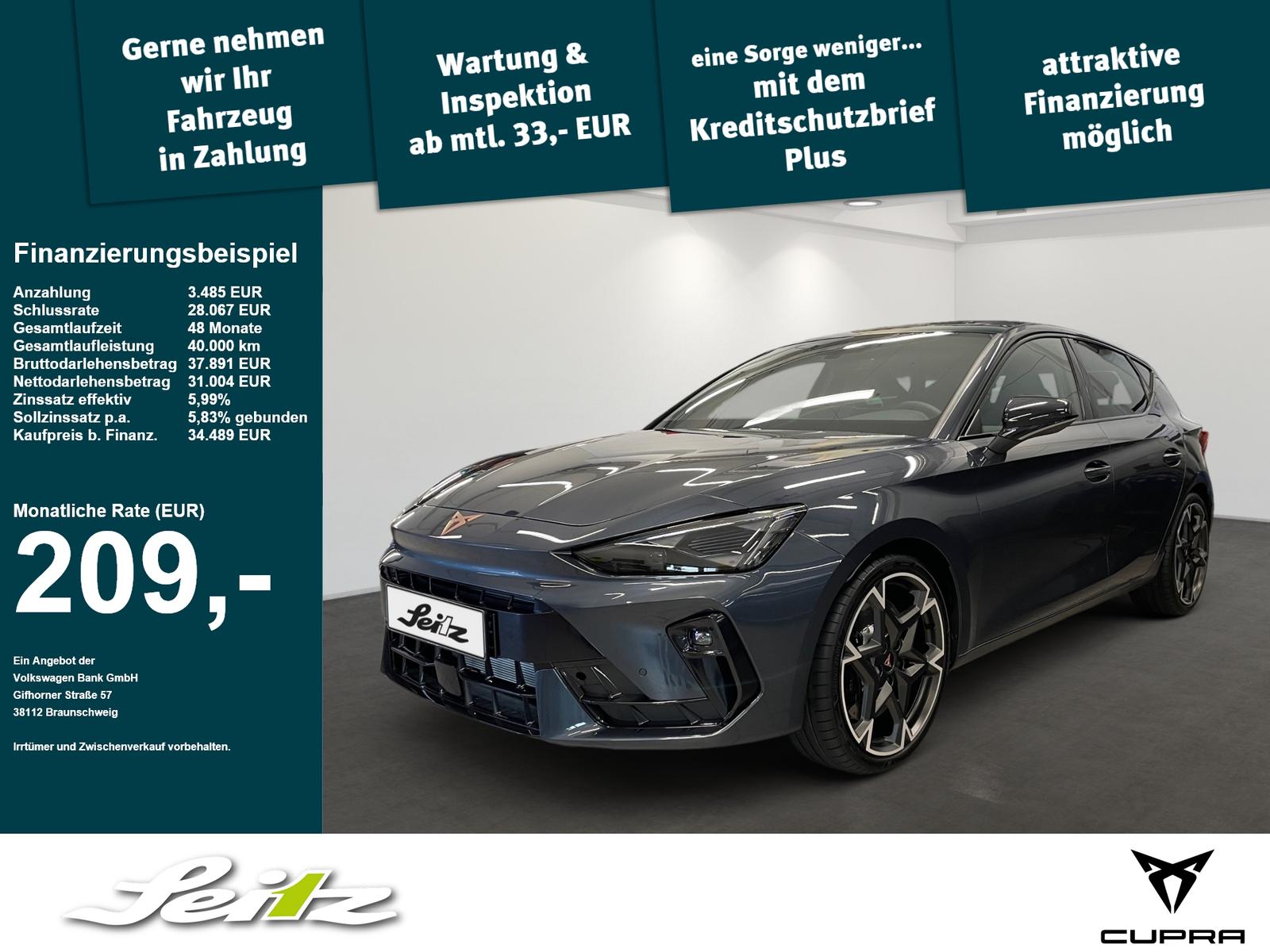Cupra Leon 2.0 TSI VZ *PANO*SENNHEISER*KAMERA*