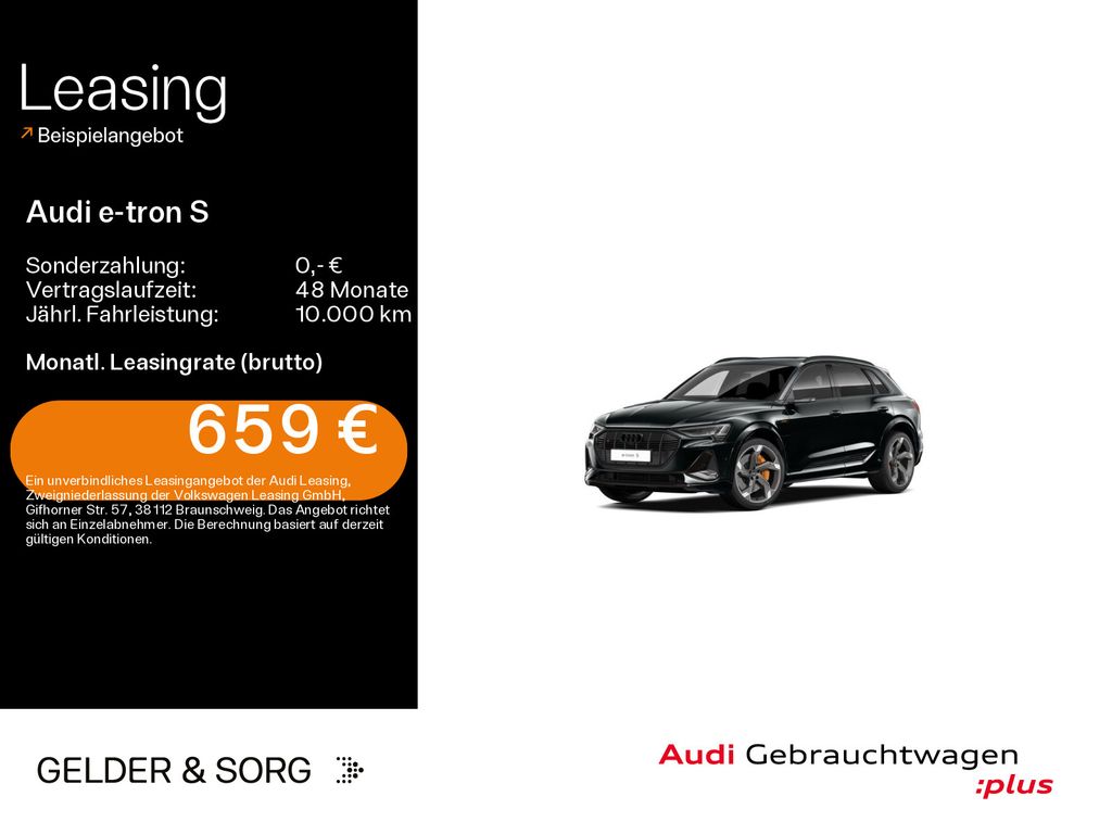 Audi e-tron S qu. 370 kW 348km/WLTP*Air*B&O*HuD*Pano