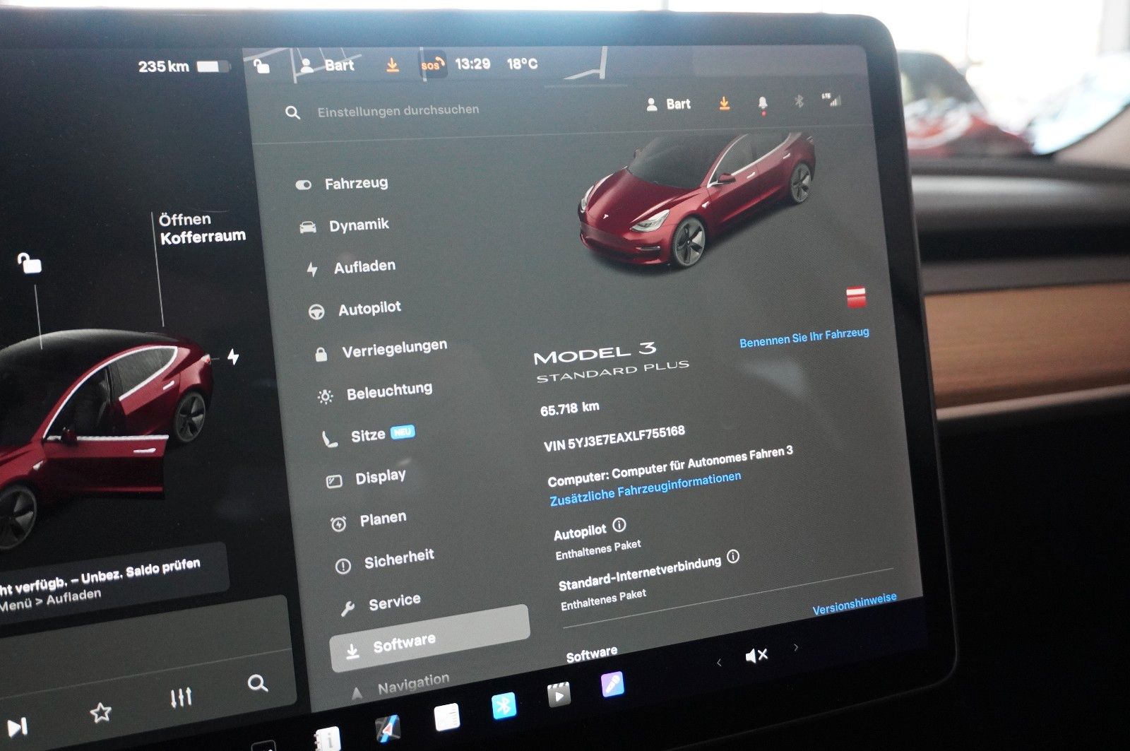 Fahrzeugabbildung Tesla Model 3 Standard Range Plus NAVI/KAMERA/DAB/AHK