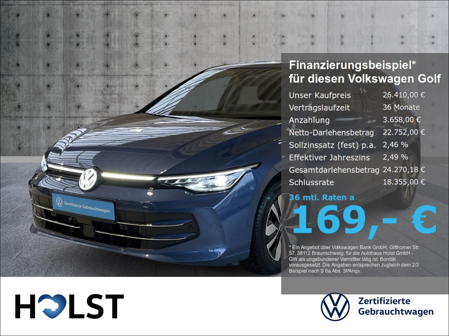 Volkswagen Golf VIII 1.5TSI Goal OPF LED GJR AHK