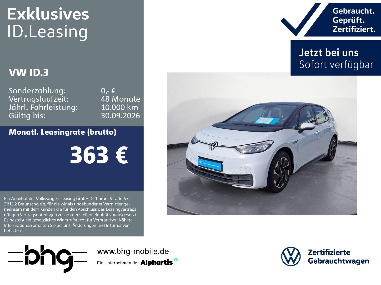 Volkswagen ID.3 Pro Performance AR-HUD Navi ACC Assist DAB+