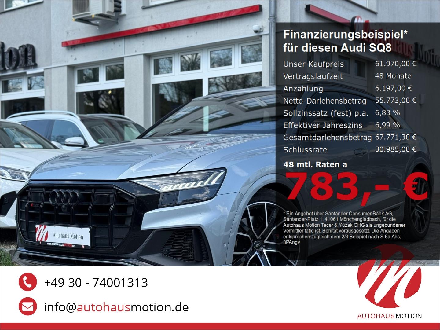 Audi SQ8 4.0 TFSI quatt. ACC LUFTFED STANDHZG B&O PAN