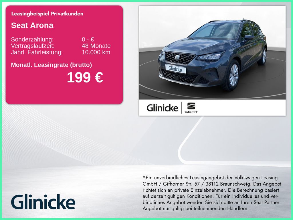 Arona 1.0 TSI Road Edition Navi LED PDC KAM Sitz