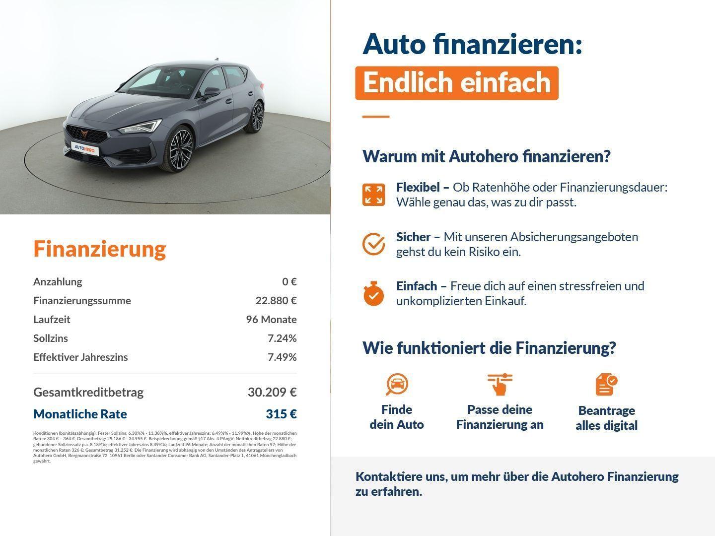 Cupra Leon 2.0 TSI VZ Aut.*NAVI*ACC*CAM*PDC*SHZ*ALU*
