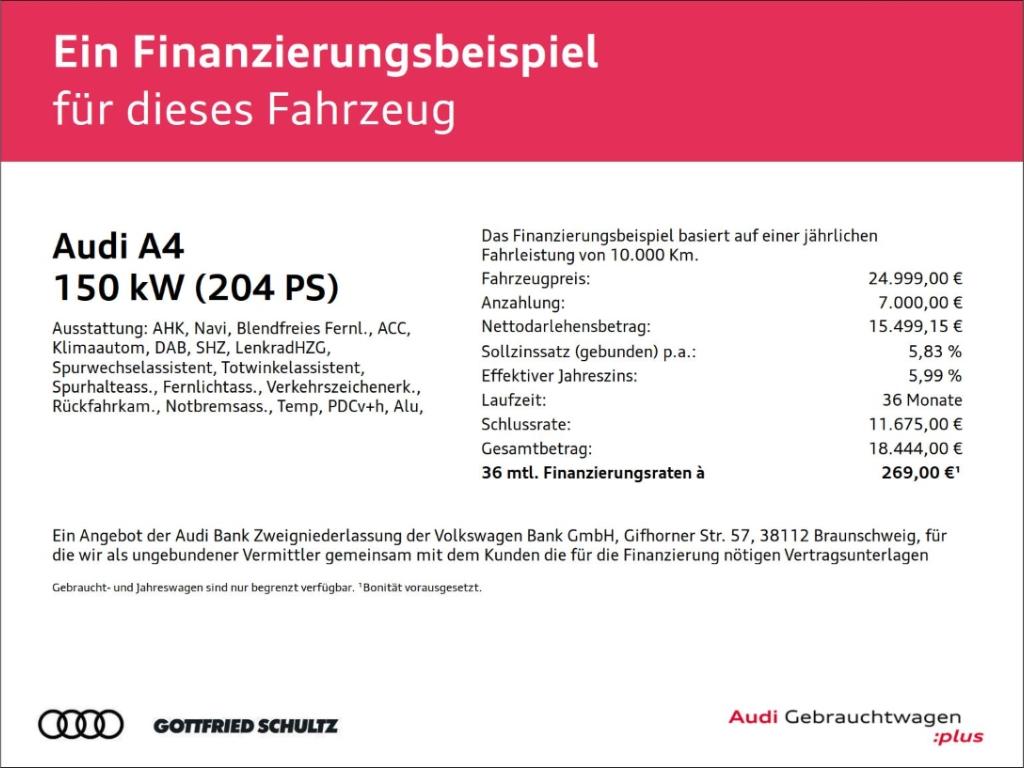 Audi A4 Avant 40 TDI QUATTRO ACC AHK LANE KAMERA SHZ, миниатюра 2