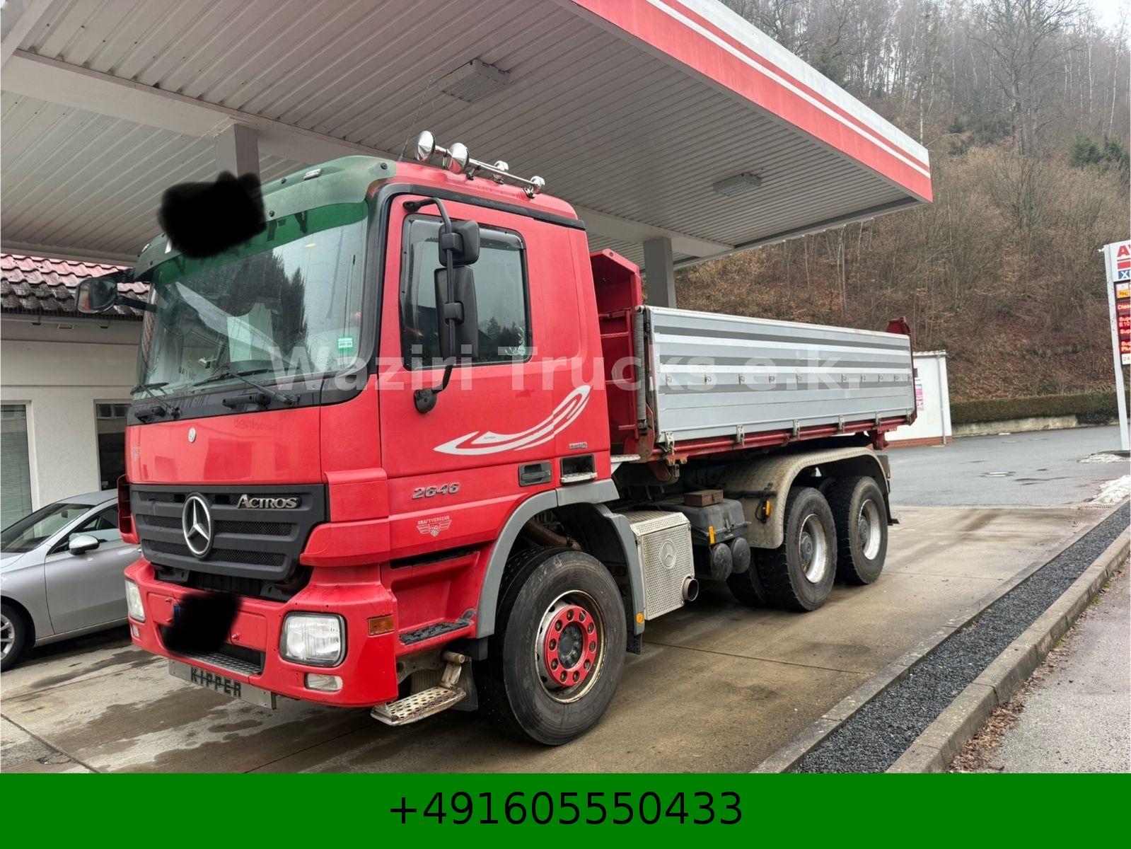 Mercedes-Benz 2646 tipper 6x4 Eps 3 pedals retarde German 2644