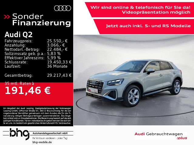 Audi Q2 30 TFSI S line Navi connect MatrixLED virtual