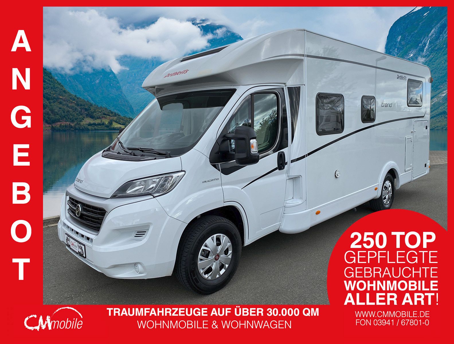 Dethleffs
 Trend 7057 EB - Hub&Einzelbetten - Garage -
