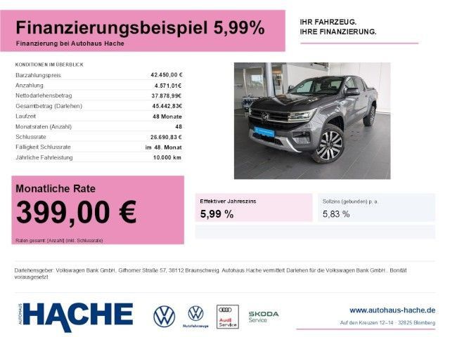 Volkswagen Amarok Style DoKa 2.0 TDI 4M AHK SHZ KAMERA foto 2