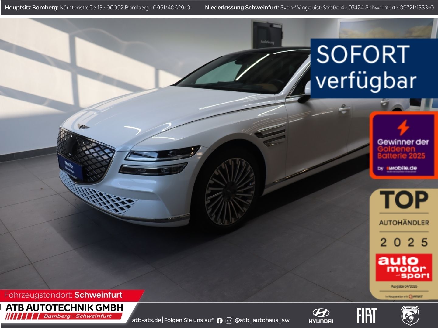 Fahrzeugabbildung Genesis G80 Electrified 4WD Luxury 87,2kWh 98,1% SOH Sol