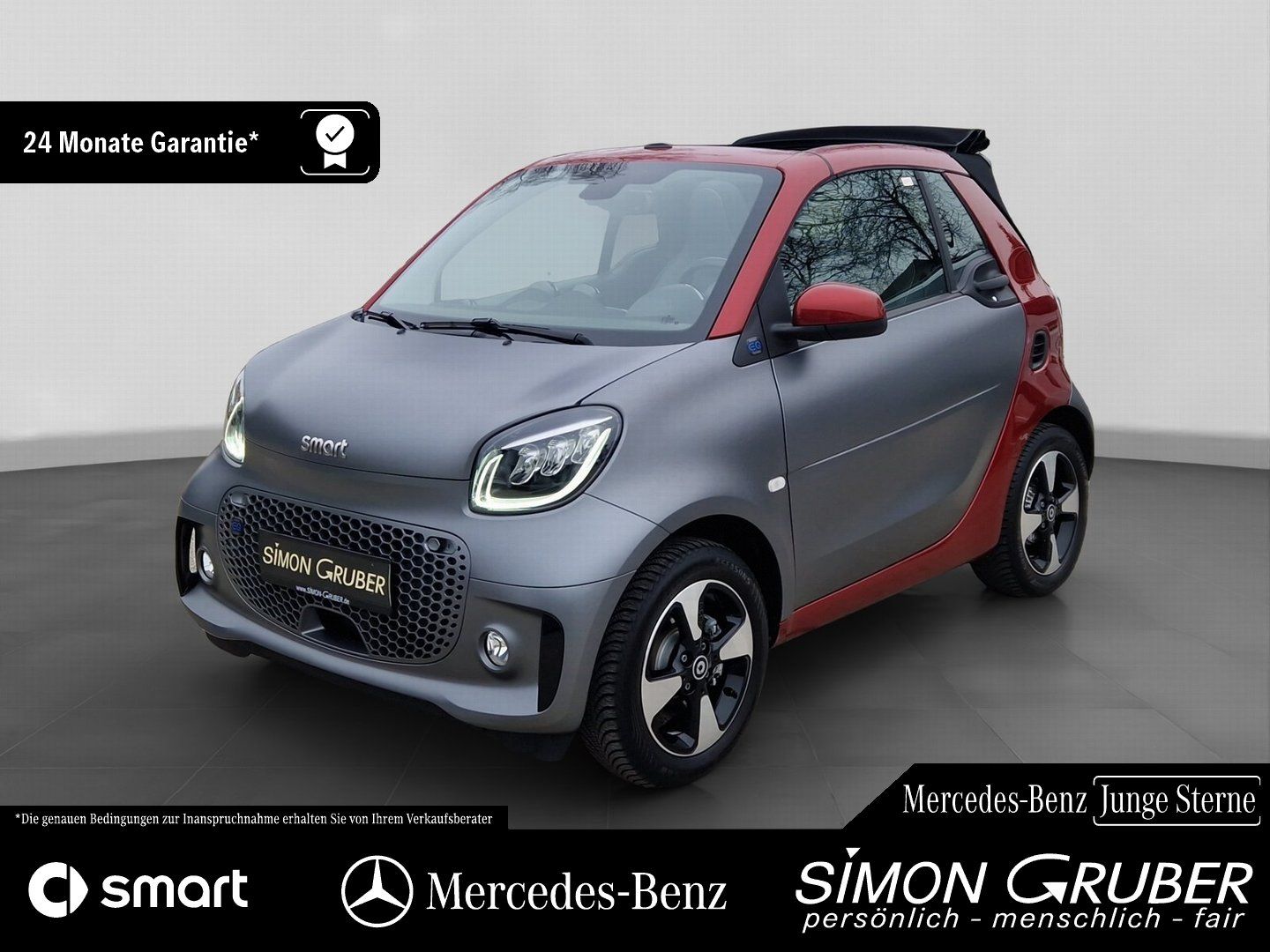 Fahrzeugabbildung Smart fortwo EQ Cabrio Exclusive Winter 22kw Voll-Led