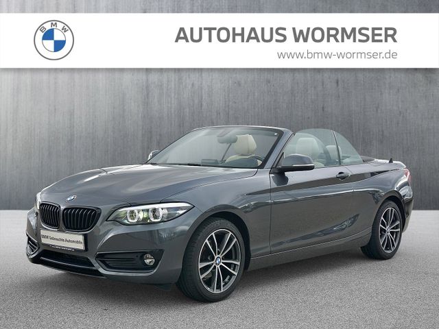 BMW 218i Cabrio Sport Line DAB Navi Bus. Komfortzg.