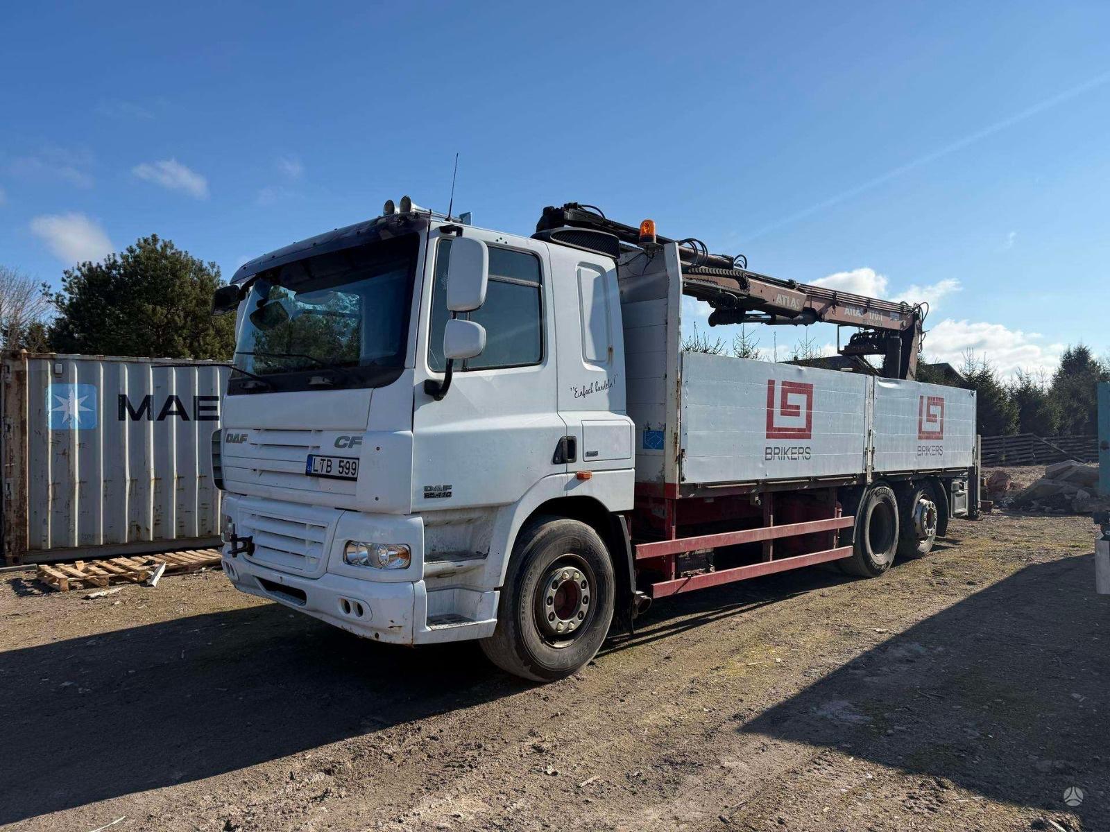DAF CF 85.410 Pritsche+Plane, Euro 5,Kran,Blatt-Luft