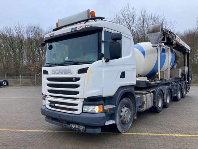 Scania G 480 6x4 mit Beton-Mischer Auflieger 12m²