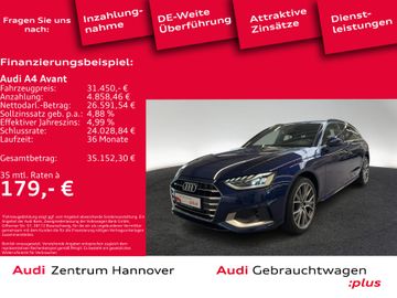 Audi Leasingangebot: Audi A4 Avant Advanced 35 TFSI Pano Head-Up Matrix Ka