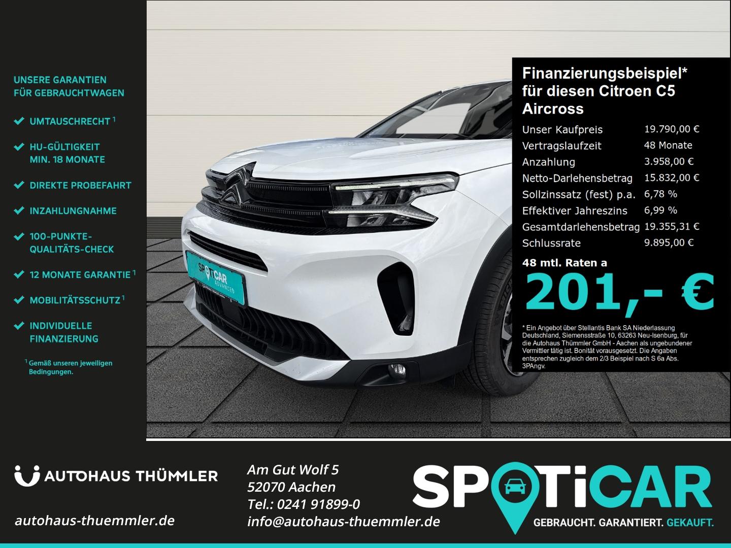 Citroën C5 Aircross Feel Pack AHK-abnehmbar 360 Kamera L