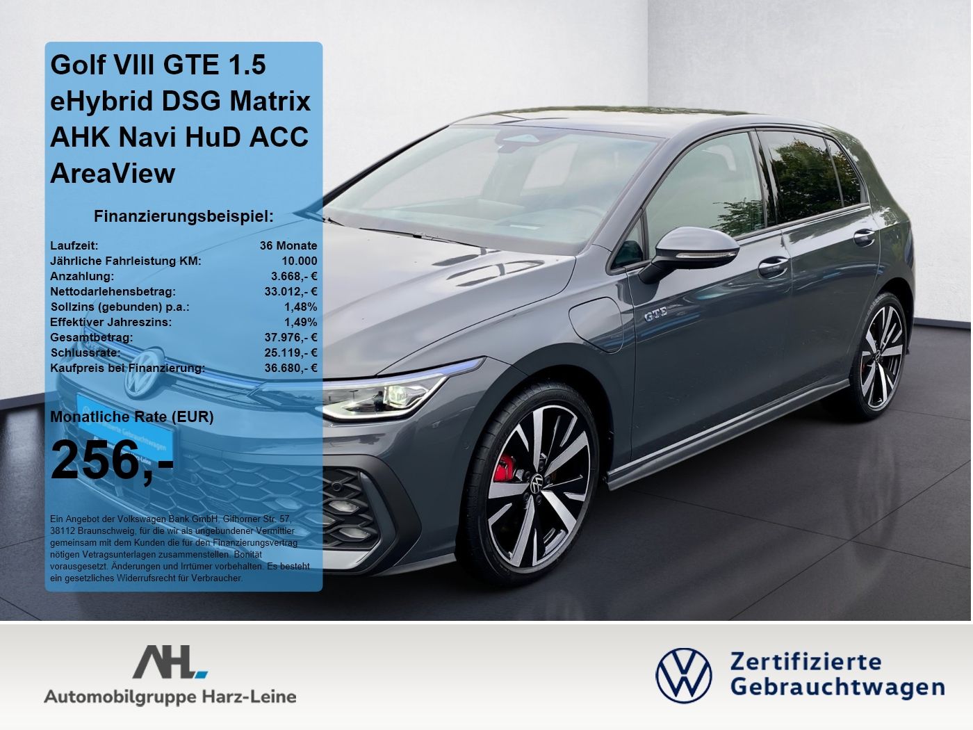 Volkswagen Golf VIII GTE 1.5 eHybrid DSG Matrix AHK Navi Hu foto 1