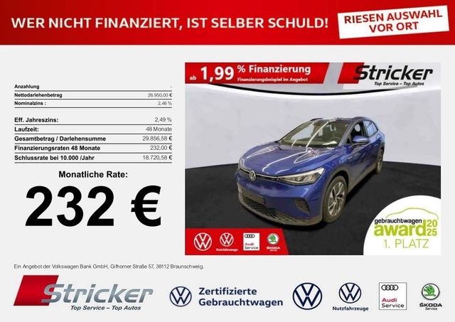 Volkswagen ID.4 Pro Performance 232,-ohne Anzahlung Navi AC
