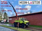 Unimog U 1650 PK 10500 Kran 15 m max. 3,9 t Seilwinde - Unimog Seilwinde