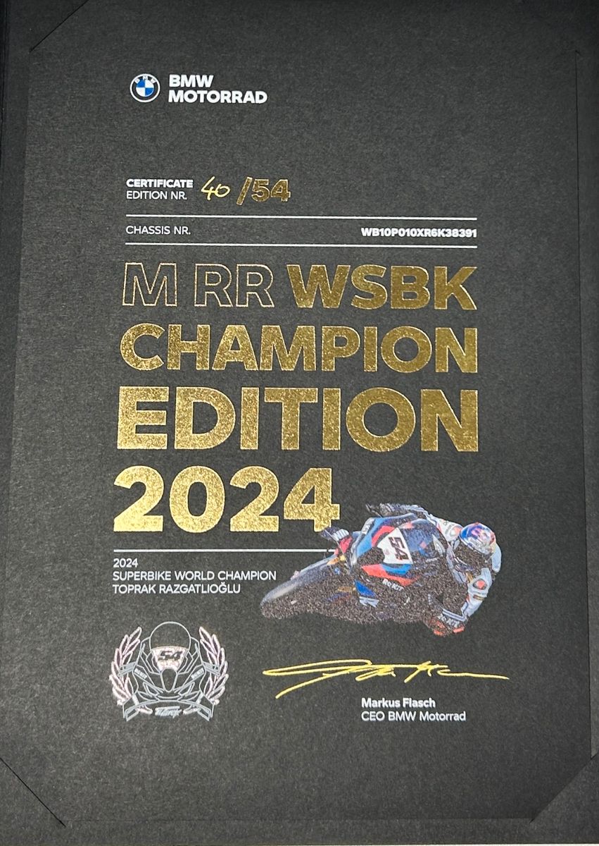 Fahrzeugabbildung BMW M1000RR Toprak Edition Nr.40/54