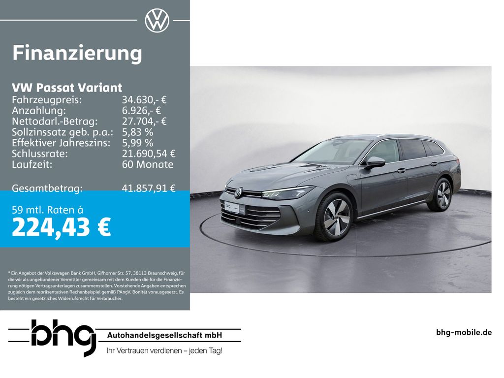 Volkswagen Passat Variant 1.5 eHybrid Business Mode3 AHK Tr