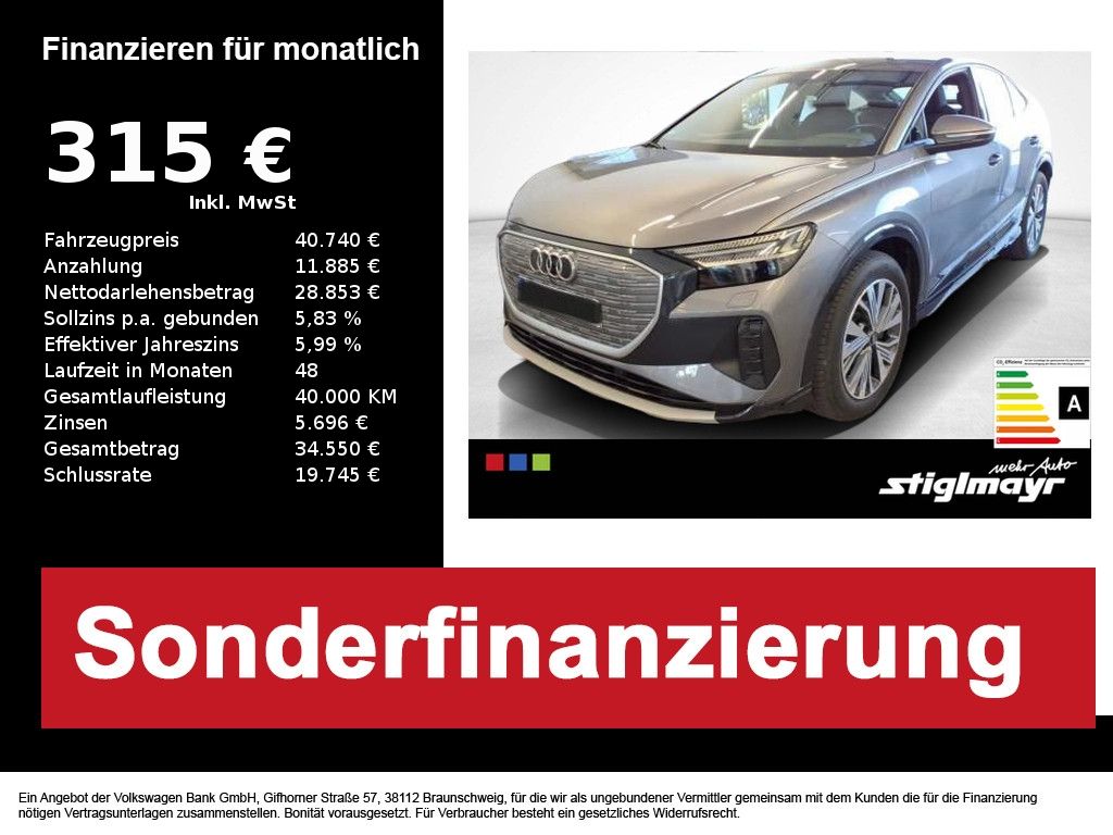Audi Q4 e-tron Sportback 50 quattro AHK+HUD+MATRIX+NA