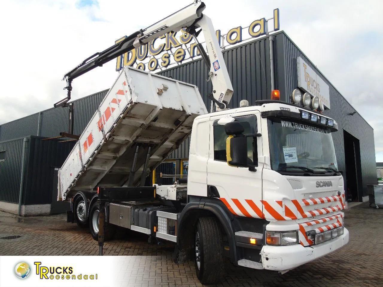 Scania P360 6X2 + HMF 1420 K2 + REMOTE + TIPPER + EURO