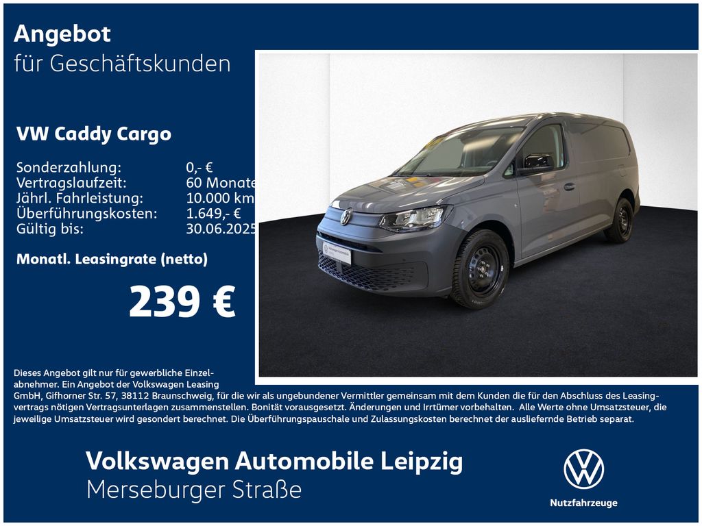 Volkswagen Caddy Maxi Cargo 1.5 l TSI 85 kW AHK*GJR*KLIMA