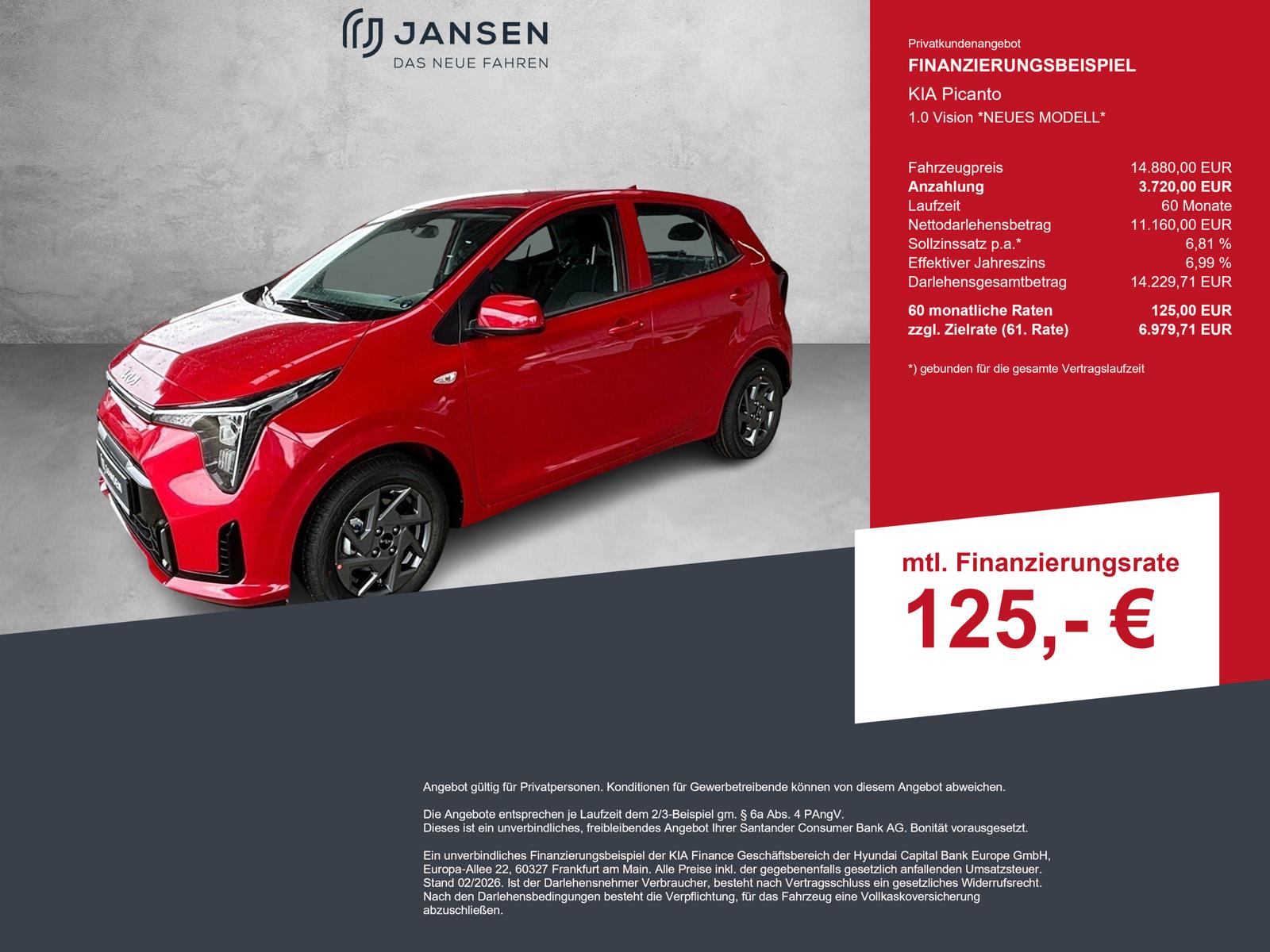 Kia Picanto 1.0 Vision *NEUES MODELL*