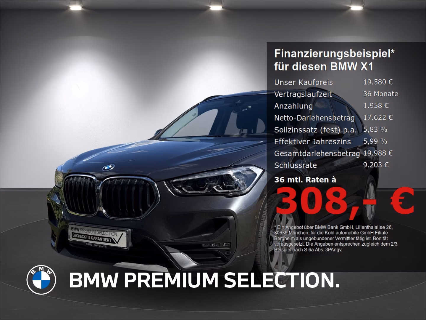 BMW X1 xDrive 25e Advantage Sonnenschutzverglasung B