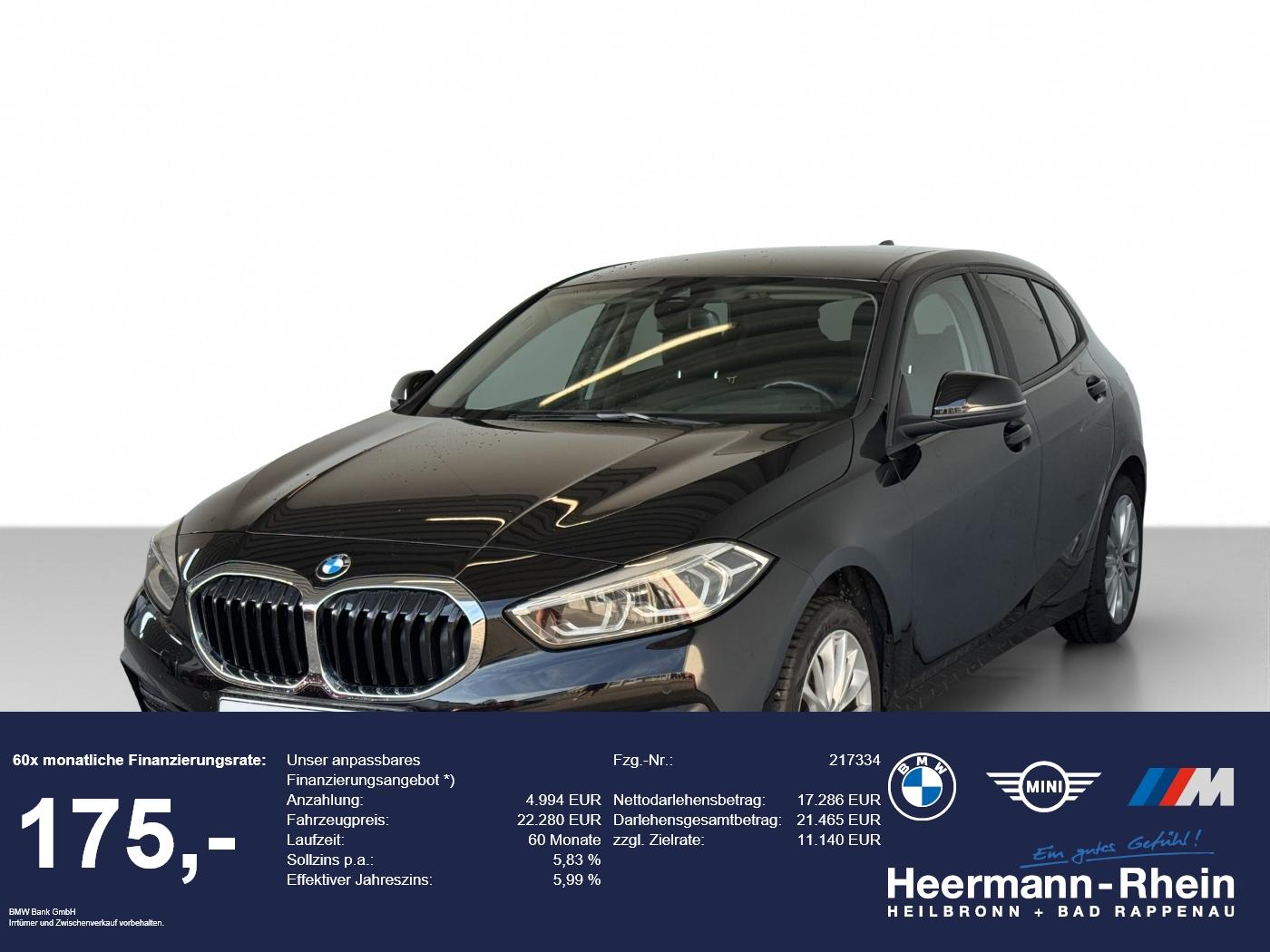 BMW 120iA 5-trg. Advantage LiveCock.LED.DriveAss.PA