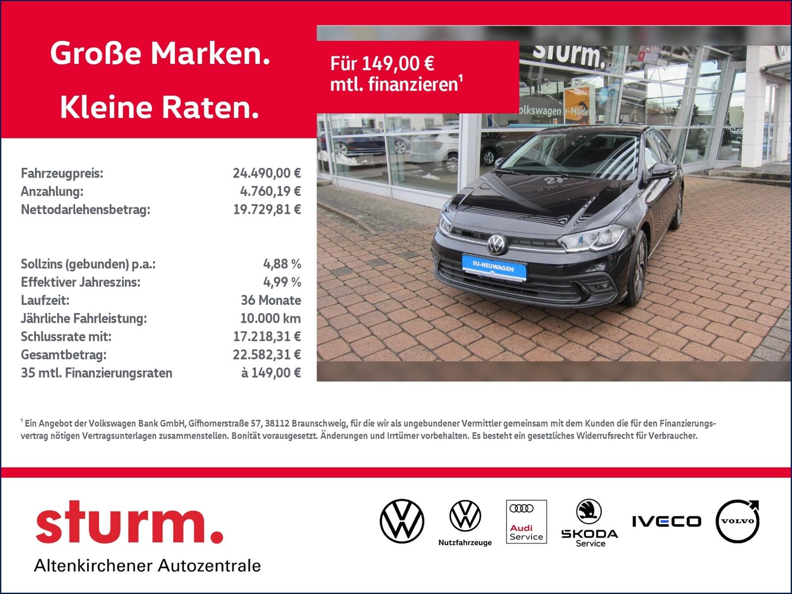 Volkswagen Polo VI Life 1.0 TSI *Kamera, SHZ, LED*