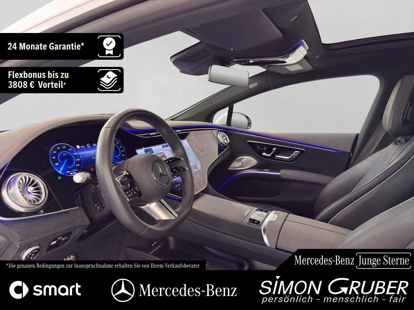 Fahrzeugabbildung Mercedes-Benz EQS 500 4M AMG Pano Massage TV Guard360 118kwh