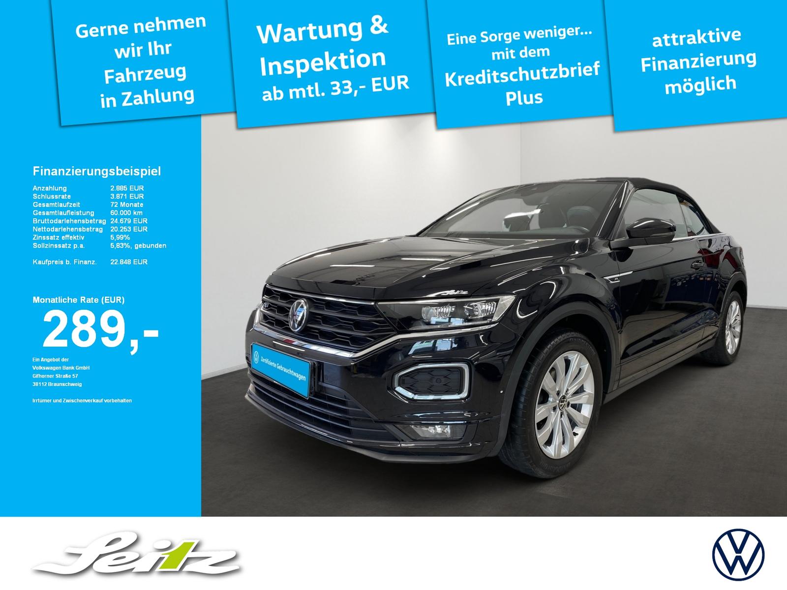Volkswagen T-Roc Cabriolet 1.5 TSI R-Line *LED*KAMERA*NAVI*