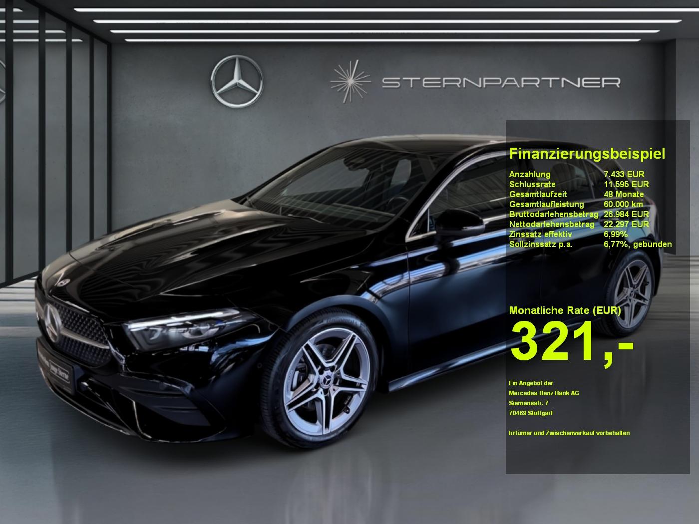 Mercedes-Benz A 200 AMG+MBUX+DISTR+MBEAM+AMBIENTE+KAMERA+AHK