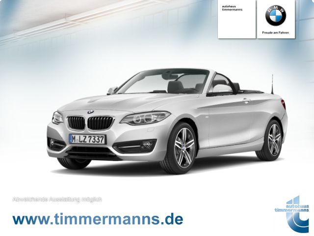 BMW 218i Cabrio Sport Line Navi Business Klimaaut.