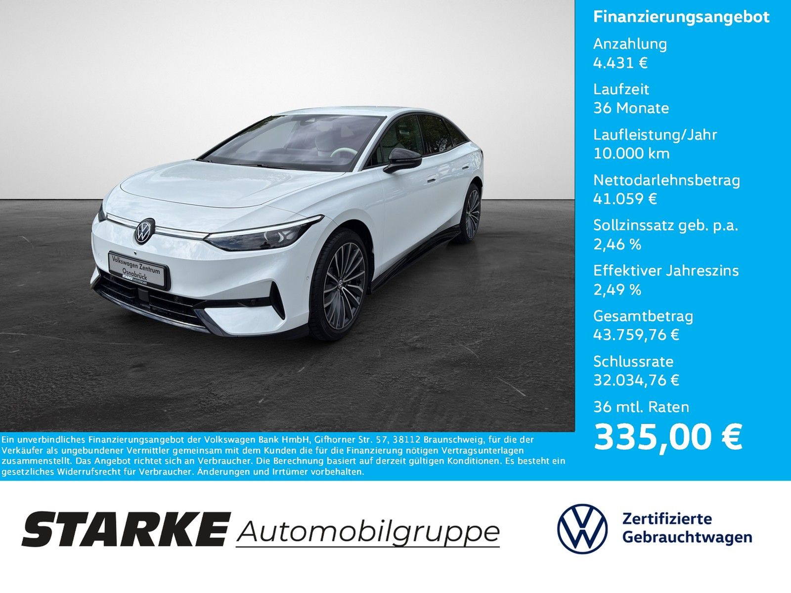 Volkswagen ID.7 Pro 210 kW HeadUp Navi LED Kamera PDC LM T foto 1