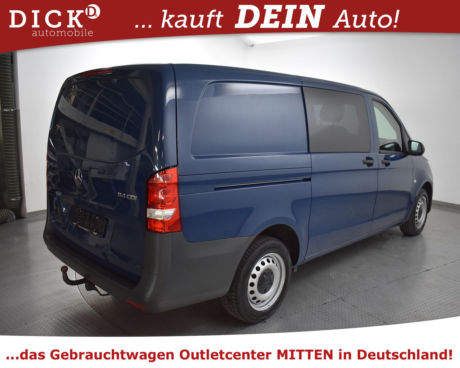 Fahrzeugabbildung Mercedes-Benz Vito Mixto 114 CDI BT Lang 4SITZE+KLIMA+TEMP+AHK