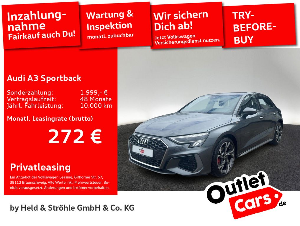 A3 Sportback S-Line 35 TDI AHK KAM LED NAVI+