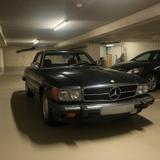 Mercedes-Benz SL 560 1989 grandios Zuverlässig H Kennzeichen - schwarze Mercedes-Benz SL 560