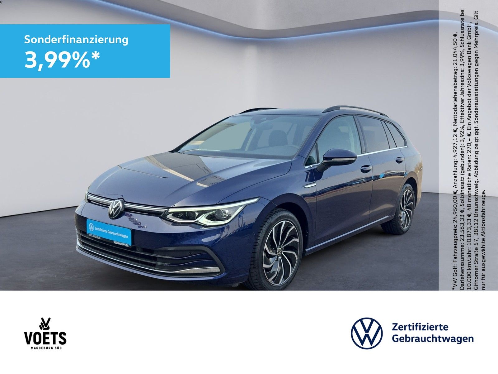 Volkswagen GOLF VIII VARIANT STYLE 1.5TSI IQ-LIGHT+NAVI+KAM