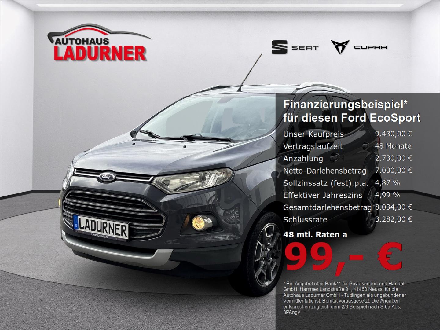 Ford EcoSport Titanium*Zahnriemen neu Xenon SHZ*