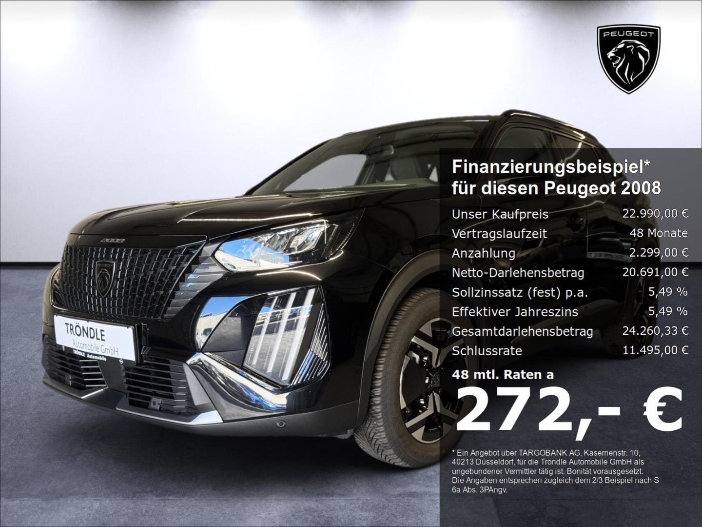 Peugeot 2008 Allure 130 LED Klimaautom Musikstreaming DA