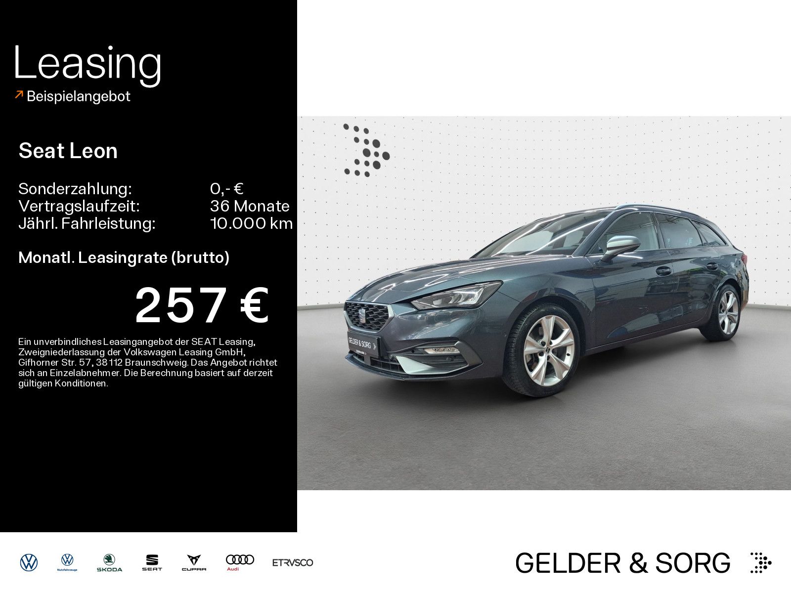 Seat Leon Sportstourer FR 2.0 TDI LED*RFK*AHK*Navi*AC