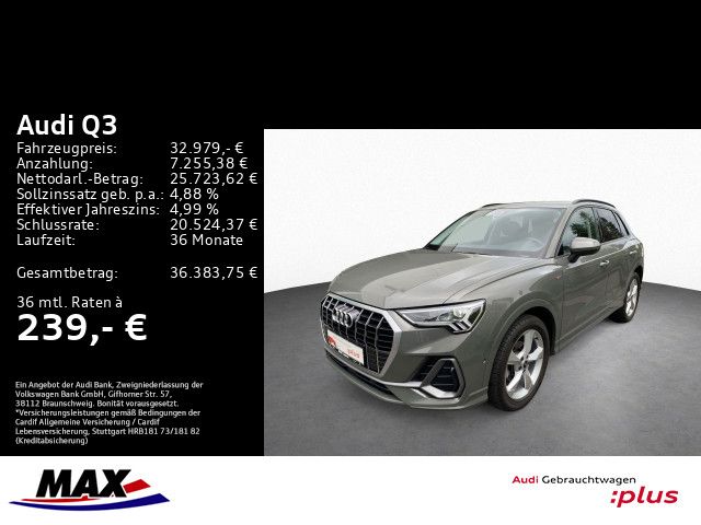 Q3 35 TDI S TRONIC S LINE +LED+KAMERA+NAVI+AHK++