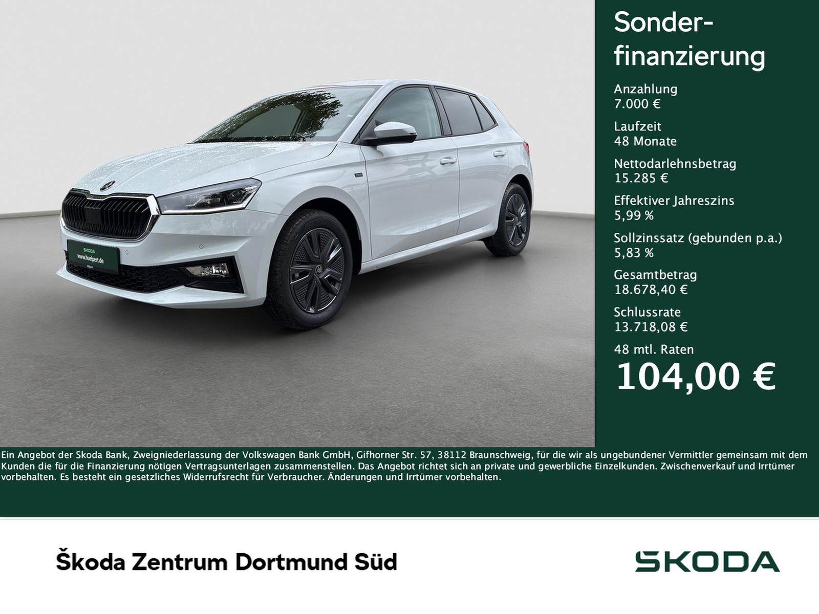 Skoda Fabia 1.0 TOUR CAM LENKRAD & SITZHZG LED