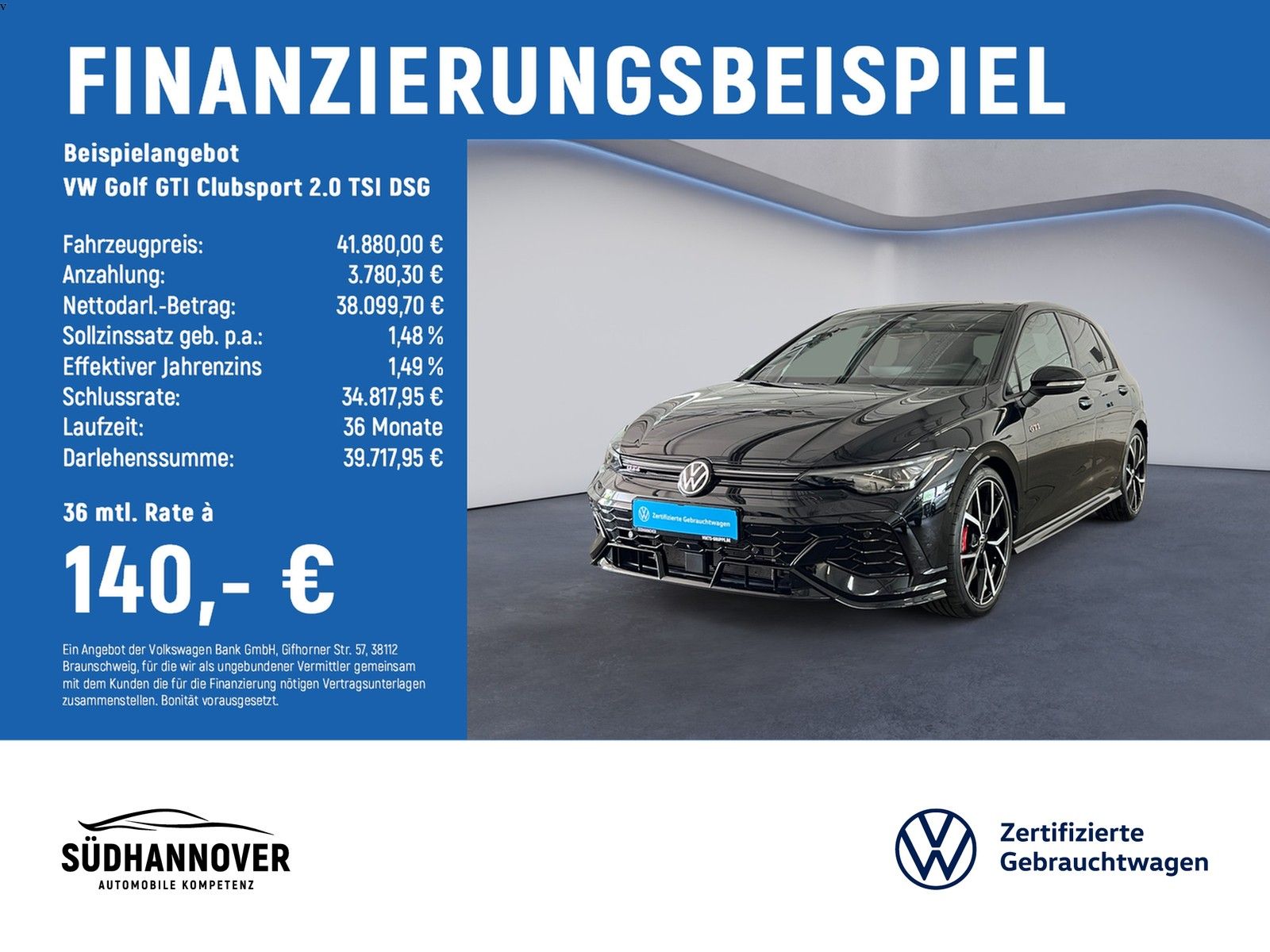Volkswagen Golf GTI Clubsport 2.0 TSI DSG PANO AreaView H K foto 1