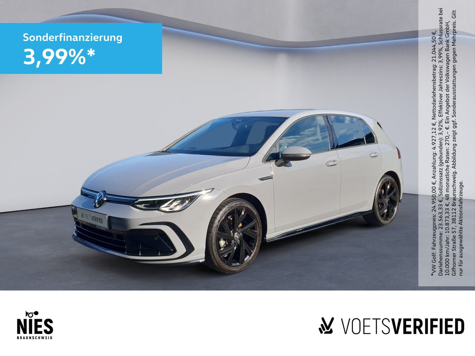Volkswagen Golf  R-Line 1.5 eTSI DSG LED+ACC+RearView+SHZ