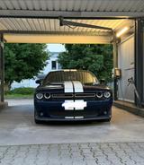 Dodge Challenger 3.6 VIERROHR SPORTAUSPUFF/VOLLAUSSTAT - blaue Dodge Challenger